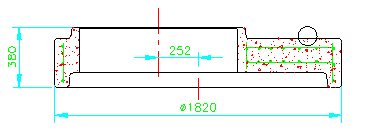 Reducing slab Ø1,500/Ø1,000