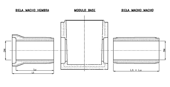 Connectors - nominal dimensions